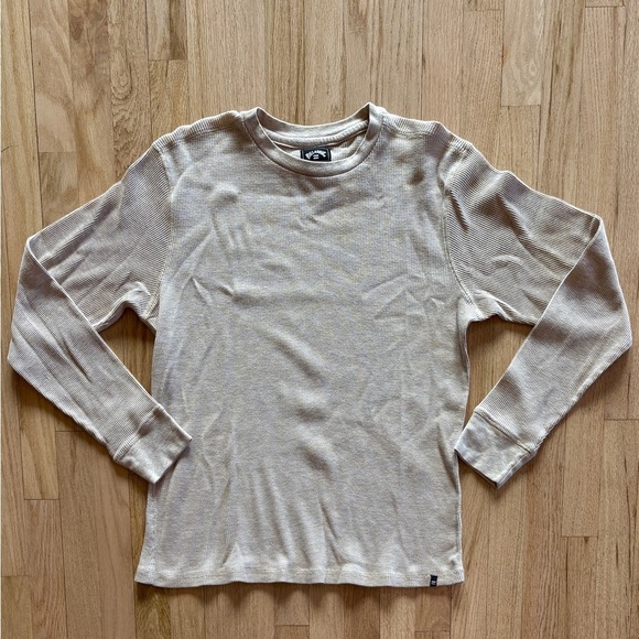 Men’s Billabong Essential Long‎ Sleeve Thermal Top, Light Gray Heather, Large - Picture 4 of 5